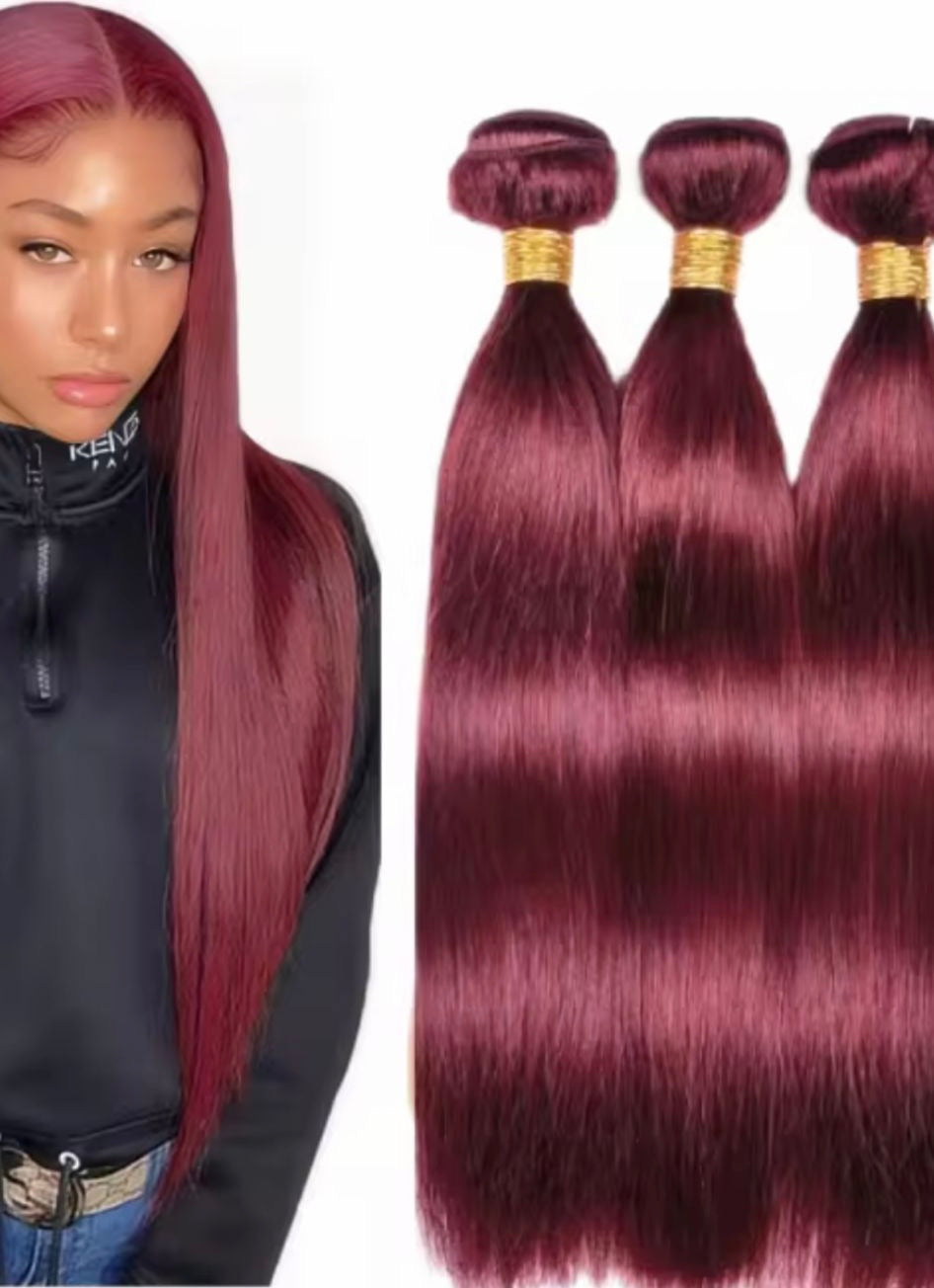 Tissage brésilien grade 15 quatre pièces plus top closur 5 pièces Color 99 J