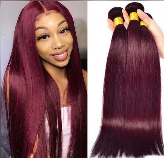 Tissage lisse Raw Hair color 99J