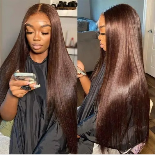 Wig lace frontal Raw Hair color 4