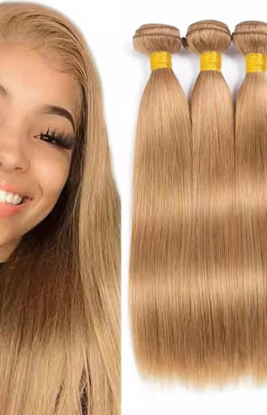 Tissage brésilien grade 15 quatre pièces plus top closur straig 5 pièces color 27